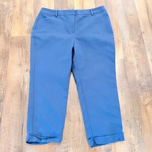 Chicos navy blue cropped pant LG (chico's 2.5)